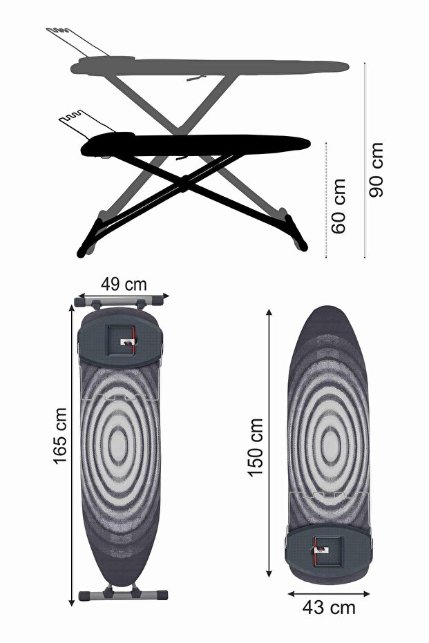 Boldboard B14 Silver Serisi Ütü Masası - 7