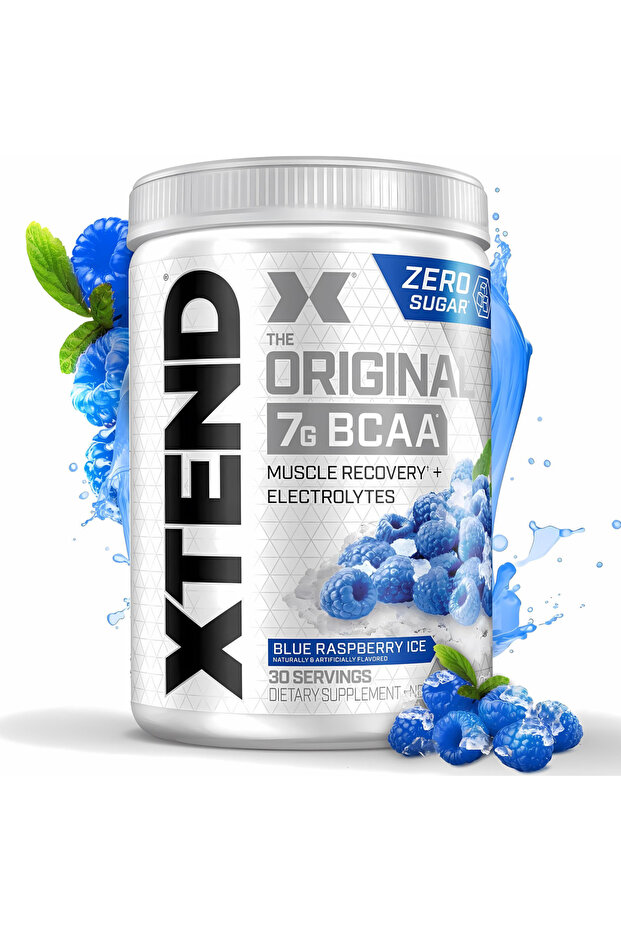 Original BCAA Powder With Electrolytes for Muscle Repair Blue Raspberry - 30 Servings