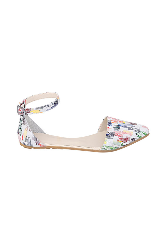 Genuine Leather Women's Ankle Strap Colorful Sandals