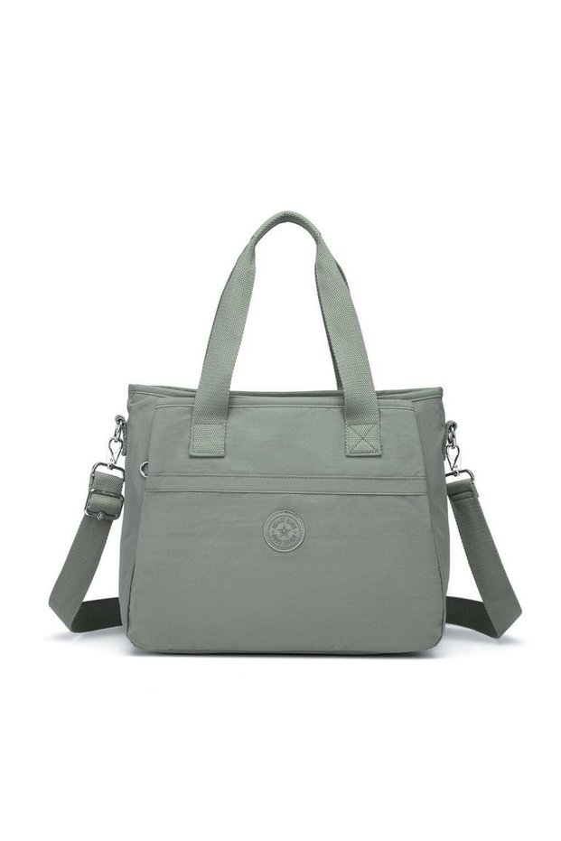 Crinkle Fabric Women's Bag with Shoulder Strap - 3110