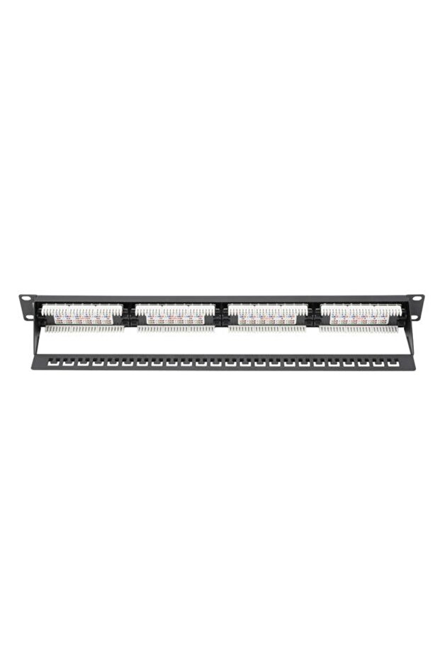 Digitus dn-91624u-cr 8p8c, lsa, gold contact 24 port cat6 full 1u unshielded patch panel