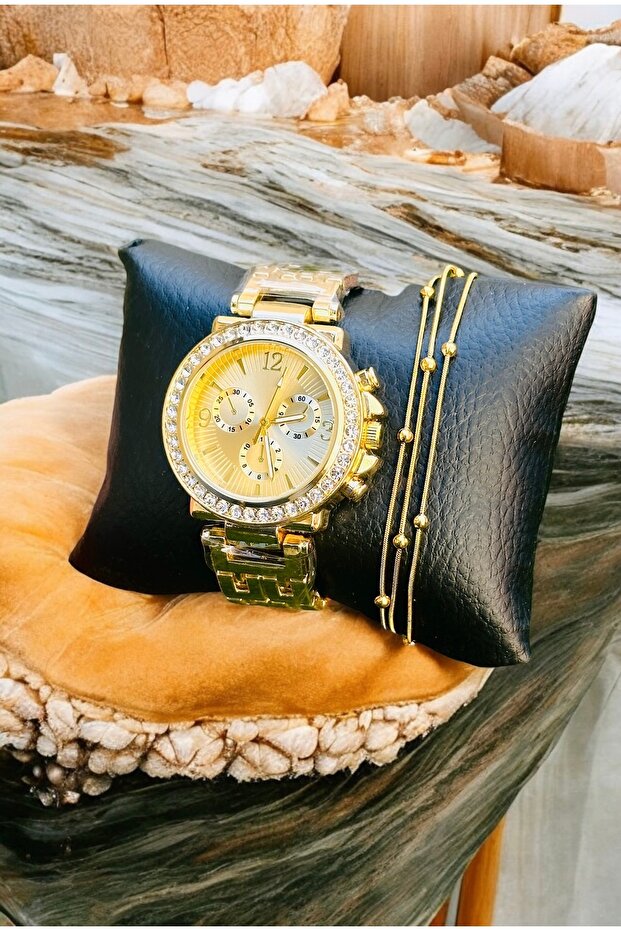 Bileklik + Kadın Kol Saati Seti - 3