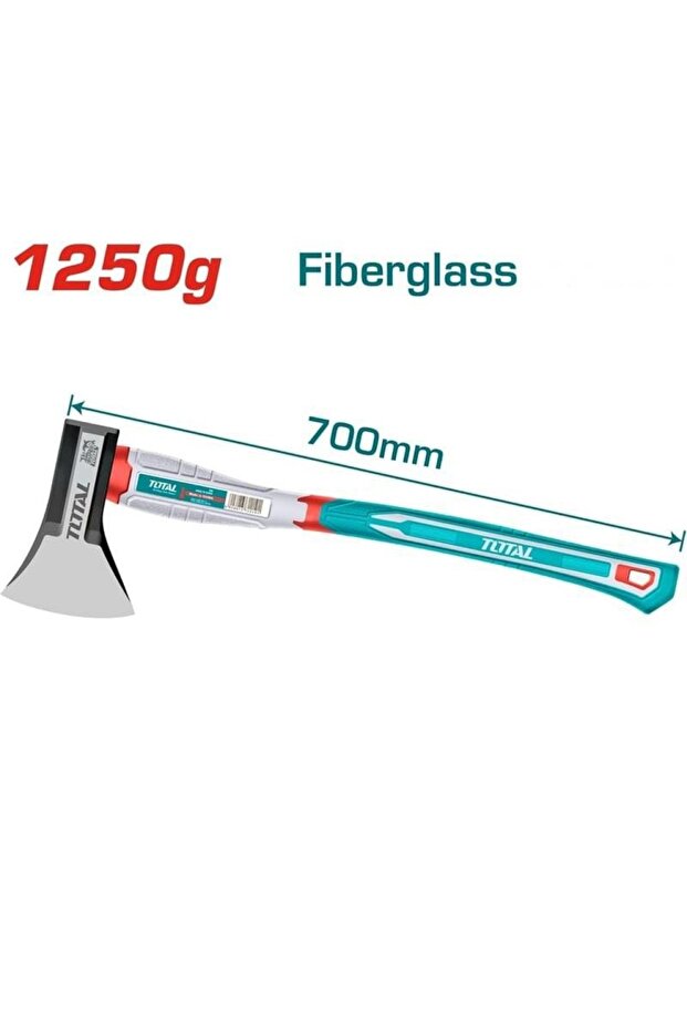 Fiberglas Saplı Balta 1250 Gr - 700 MM Yüksek Kalite - 1