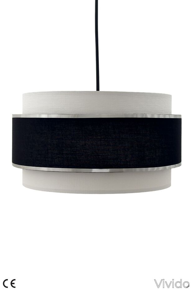 Siyah Kumaş Dopia Avize - 2