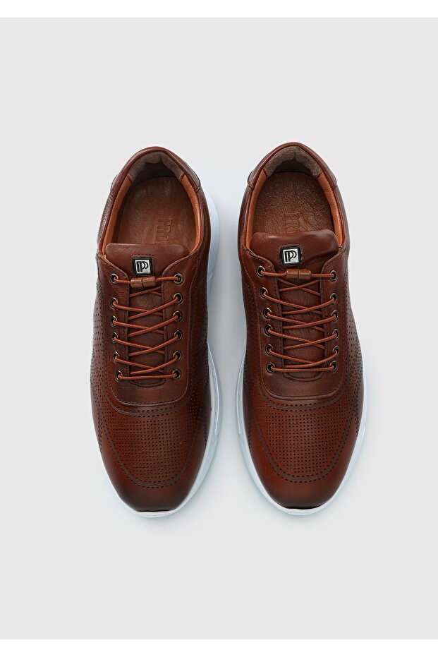 Taba Deri Erkek Sneaker - 5