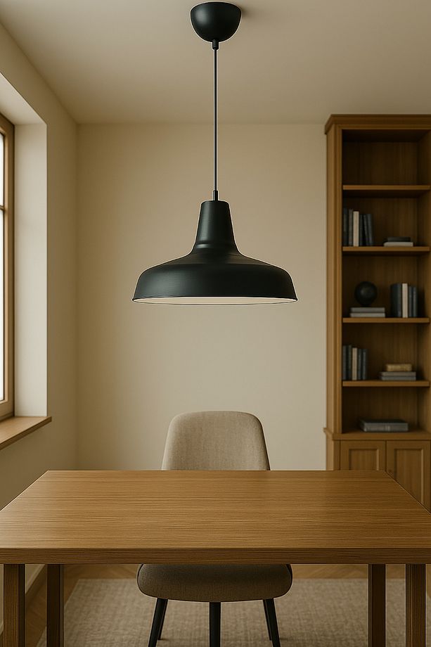 Luma Model Sarkıt Modern Siyah Metal Avize Mutfak Salon Koridor Antre Bar Avizesi - 2