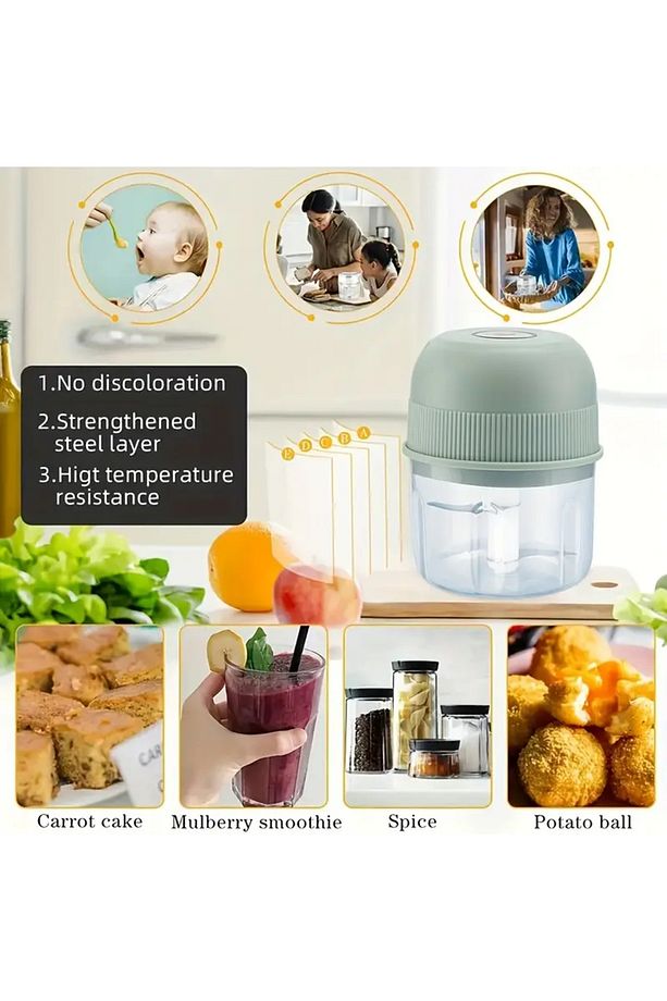 Şarjlı Pratik Mutfak Robotu / Rondo / Blender 250 ml - 8