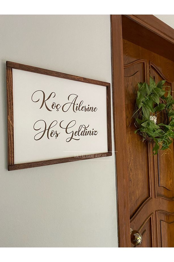 İsme Özel Tablo Kapı Süsü / Aile İsimli Tablo - 6