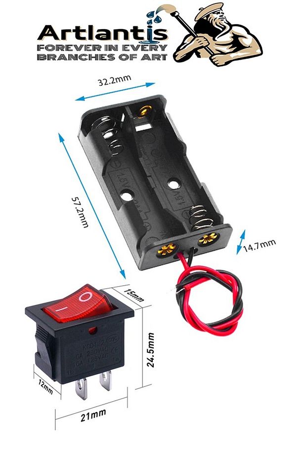 Seri ve Paralel Basit Elektrik Devresi 1 Paket Deney Seti Sarı Mini Duy 4 Adet Mini Ampul 4 Adet Ana - 3