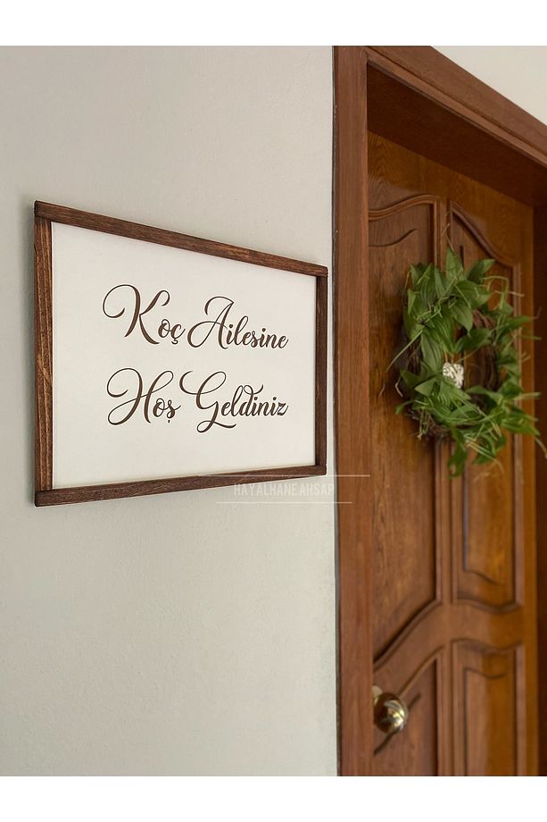 İsme Özel Tablo Kapı Süsü / Aile İsimli Tablo - 1