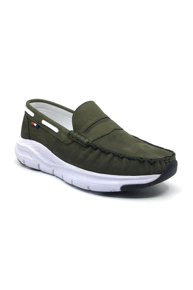 100% Leather Nubuck Large Size Men's Summer Comfortable Tımbır Laceless Shoes New Season 45-48