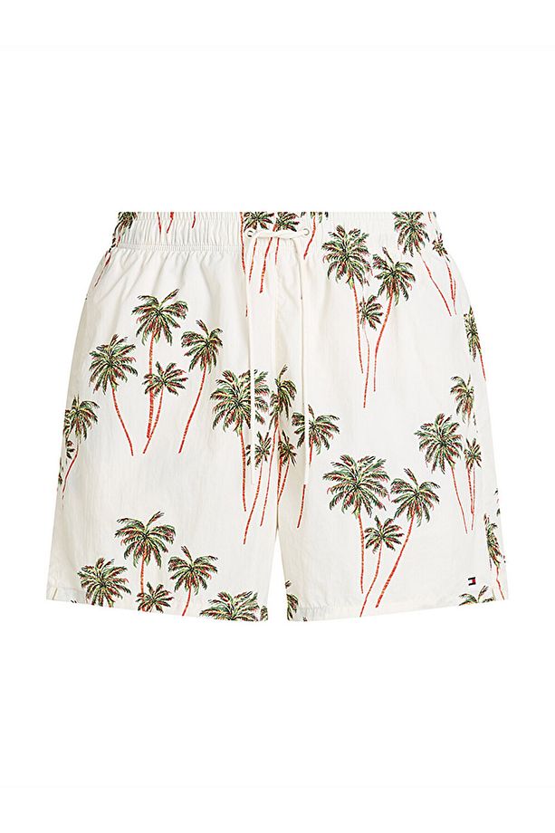 Print Mid Length Swim Trunks - 1