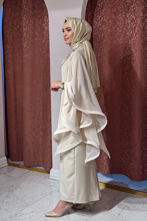 WHİTE CORNER Abiye 3151 Bej - 2