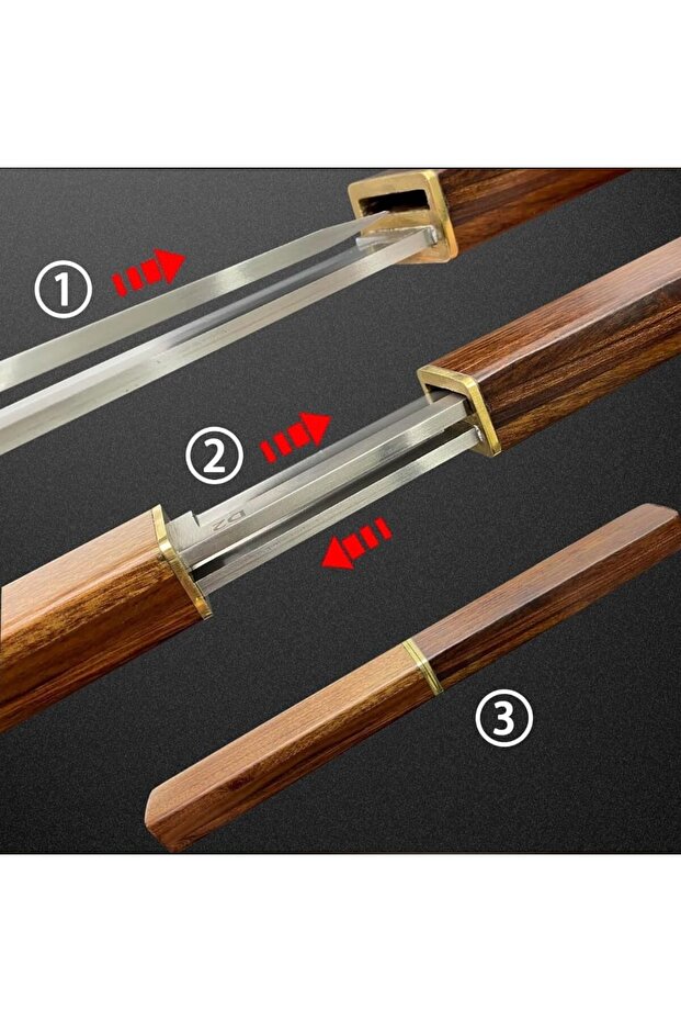 Çiftli D2 Çelik Japon Bıçağı - 2