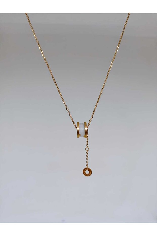 Class Quality 316L Surgical Steel Women's Short Necklace with Pendant Chain Model No 53