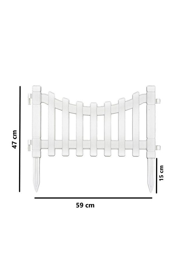Irk-sb105 Sarmaşık Plastik Bahçe Dekorasyon Çiti 4'lü Set - 2