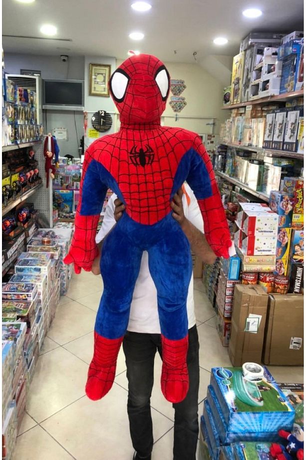 Polly Toys Spidırmen Peluş Oyuncak Pamuk Kumaşa Yumuşak Dokuya Sahiptir Ürün 70 Cm Dir - 1