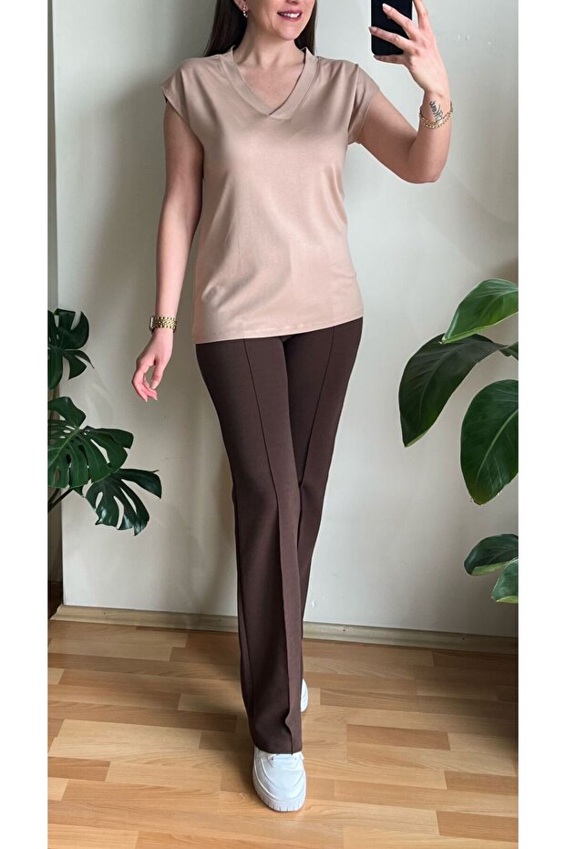 V YAKA BASİC TİŞÖRT - 3