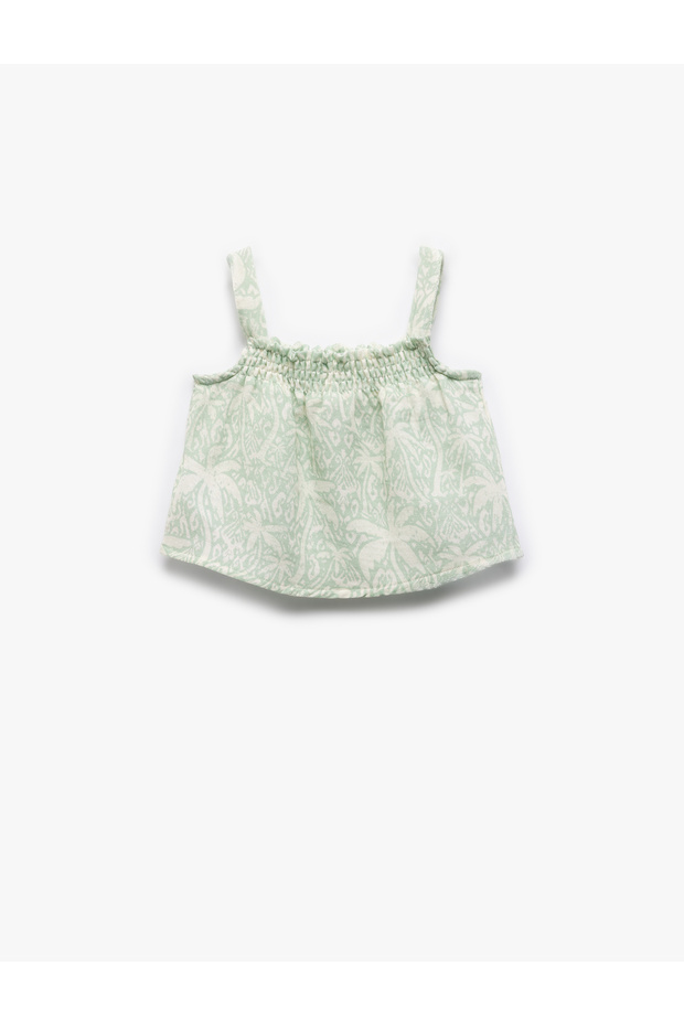 Baby Girl's Green Strappy Blouse