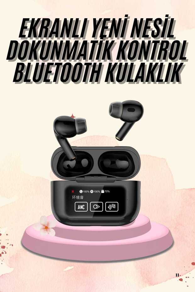 Yeni Nesil Pro Ekranlı Bluetooth Kulaklık 5.0 Bluetooth - 1