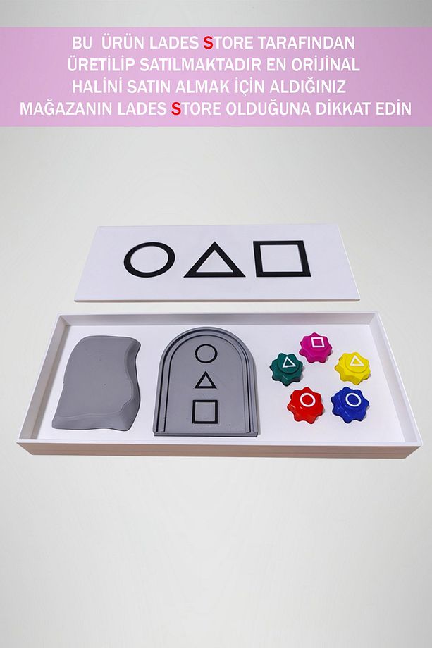 Squid Game Özel Dev Seti Thanos Kolye Kutusu, Jegi ,Topaç ,Beyaz Kutu Seti - 2