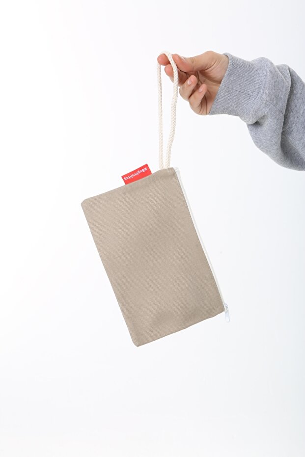 Bej Clutch Bez Çanta - 3