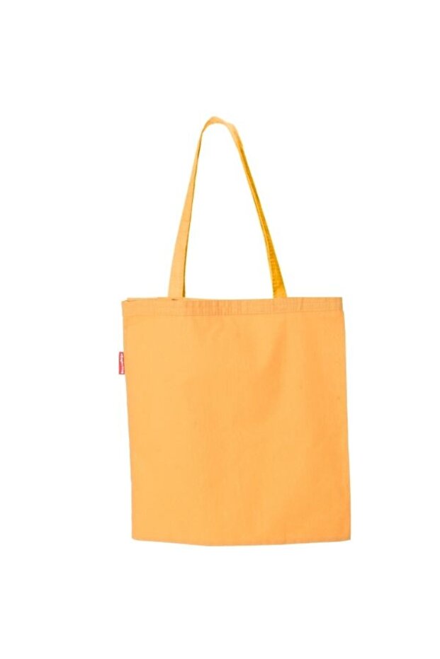 Baskısız Sarı Bez Çanta - 5