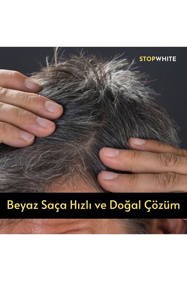 Stopwhite Saç Sakal Siyahlaştırıcı Şampuan Seti 400 ml - 8
