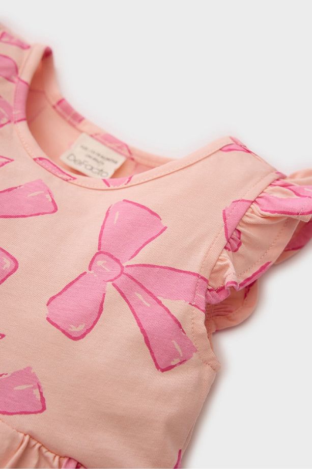 Kız Bebek Desenli Kısa Kollu Elbise A0136a525sm - 2