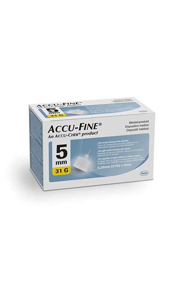 ACCU-FINE Pen Needles 31G x 5mm (Pack of 100)