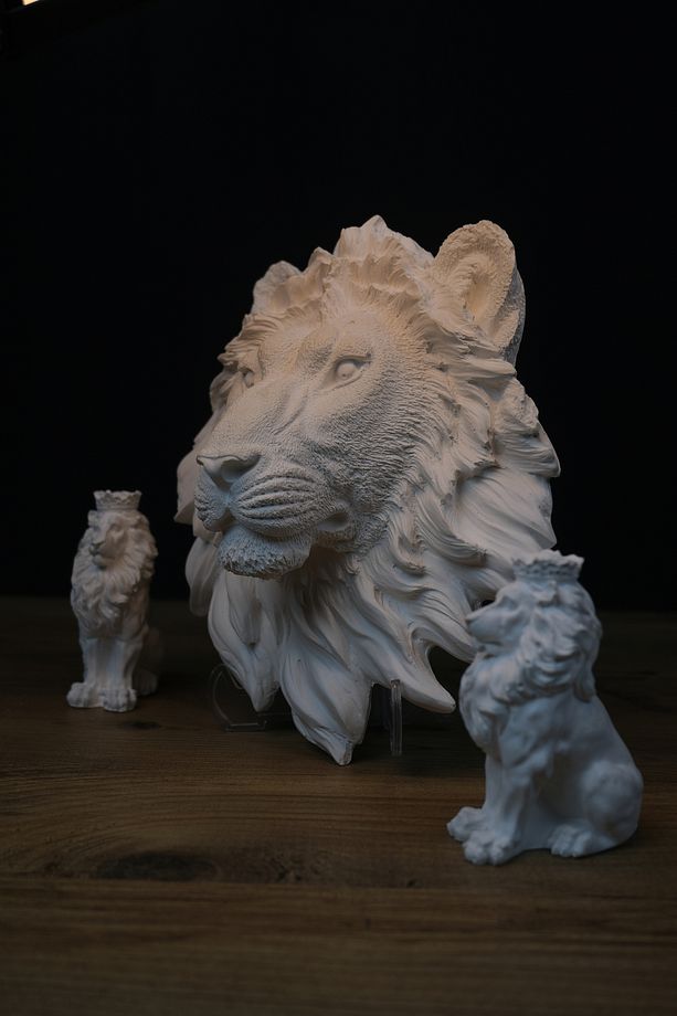 Aslan 3 lü biblo / Aslan Heykeli / Aslan Başı - 2