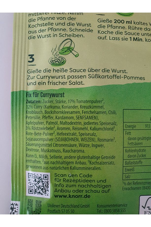 Curry-wurst 36g - 2