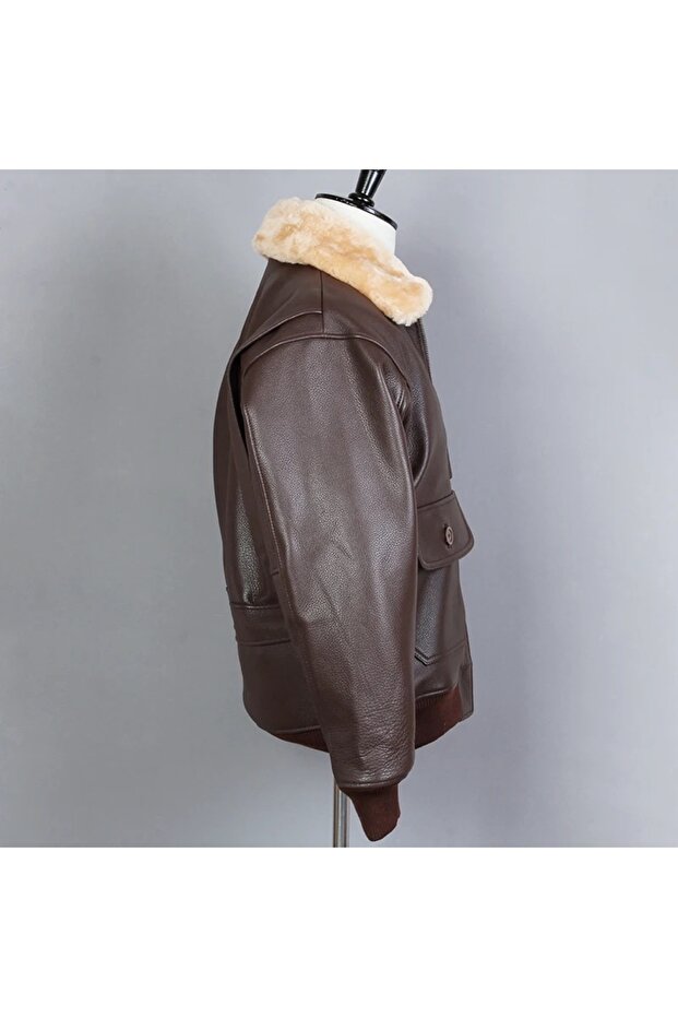 ERKEK PİLOT HAKİKİ DERİ MONT - 2