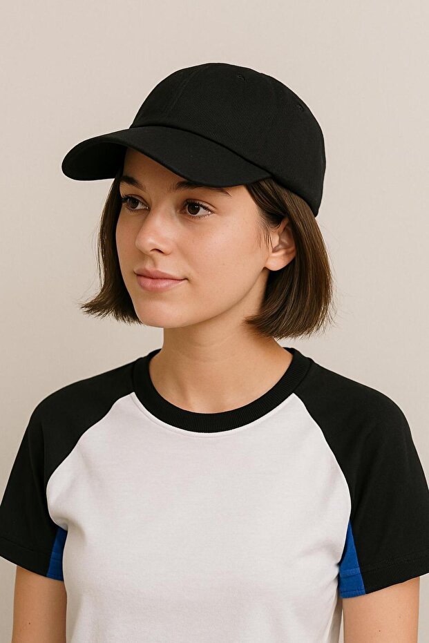 قبعة بيسبول بخط أساسي قابل للتعديل للجنسين مع شريط فيلكرو على الظهر - 7