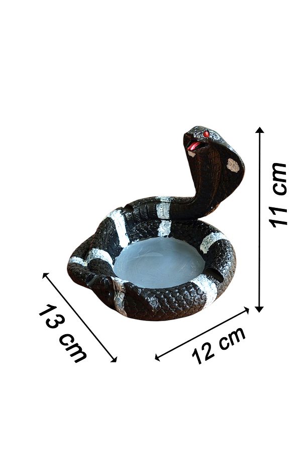 Kobra Yılan Model Dekoratif Küllük - 4