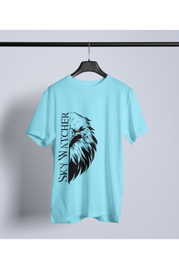 Men/Women Sky Watcher Transfer Printed Round Neck Short Sleeve Tee