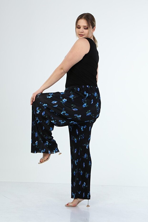 Astarlı Plise Pantolon - 4