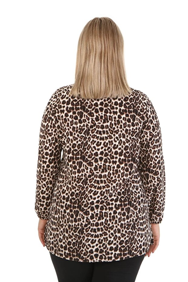 قميص بنمط الفهد - 5