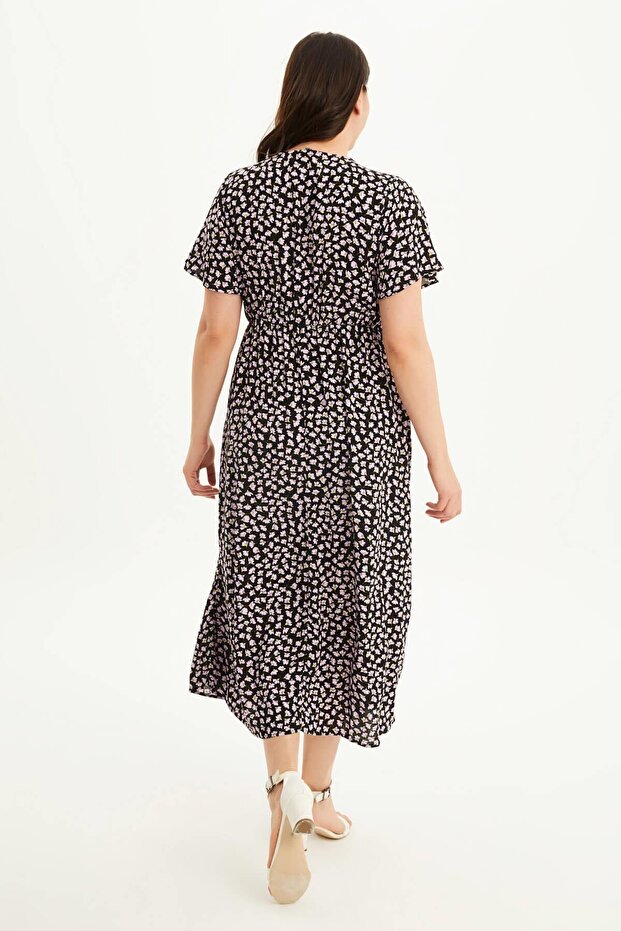 Φόρεμα με δέσιμο μπροστά - 5