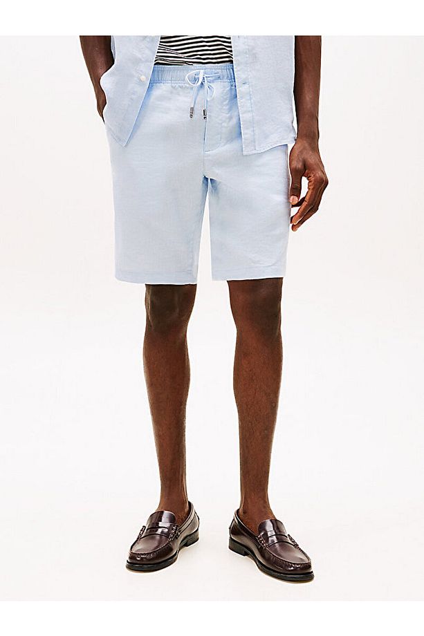 Harlem Linen Blend Relaxed Shorts - 1