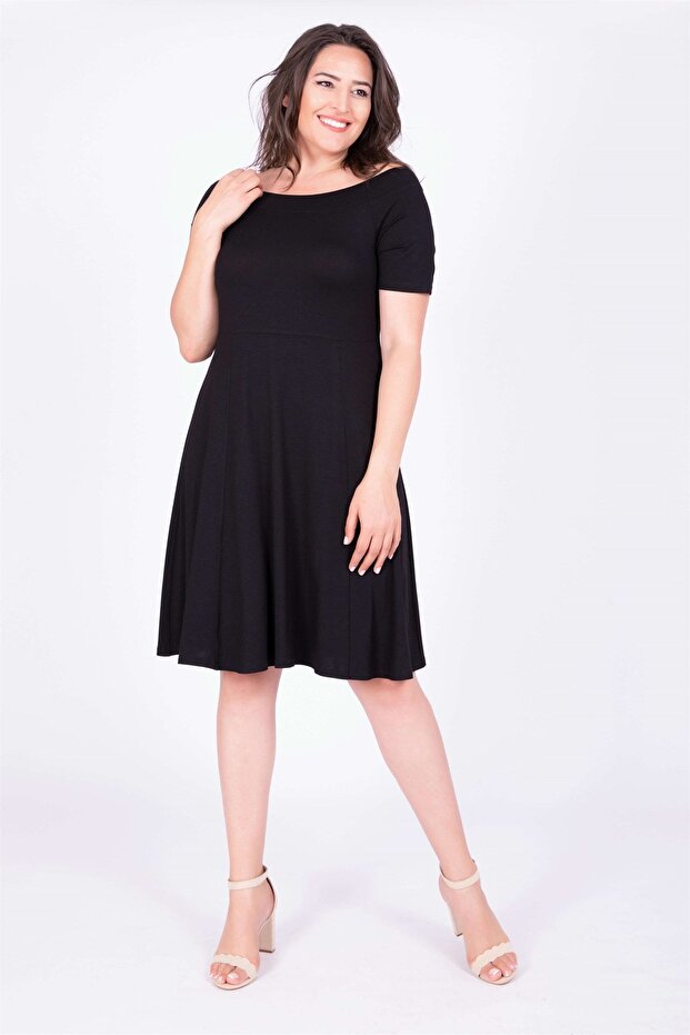 Karmen Yaka Elbise - 1