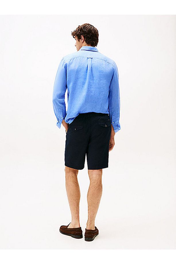 Harlem Linen Blend Relaxed Shorts - 5