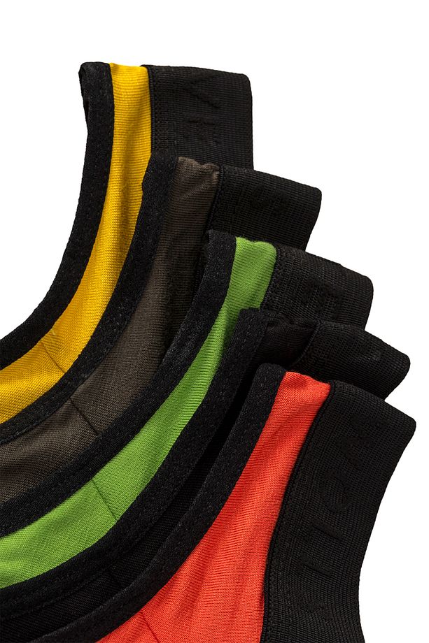 Erkek Renkli 5 Li Bambu String - 25501 - 8