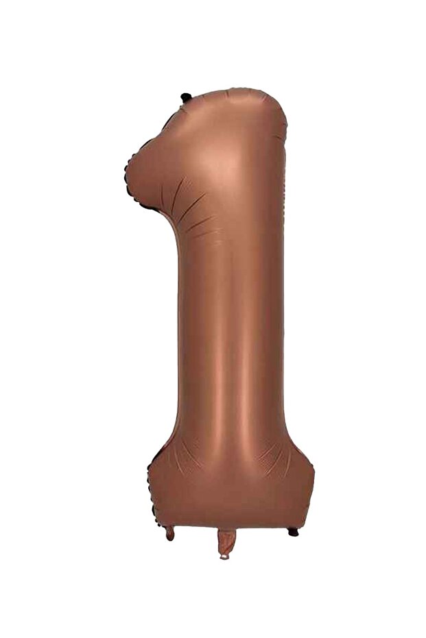 1 Number Caramel Foil Balloon 34 Inch 76-82 cm