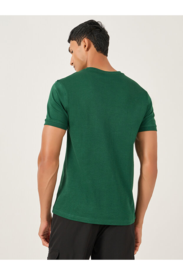 تي شيرت بقصّة عادية من القطن المتشابك - 4