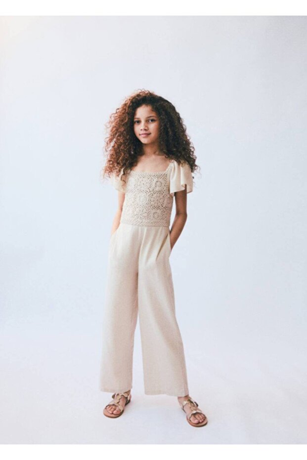 Dantel detaylı tulum - 6