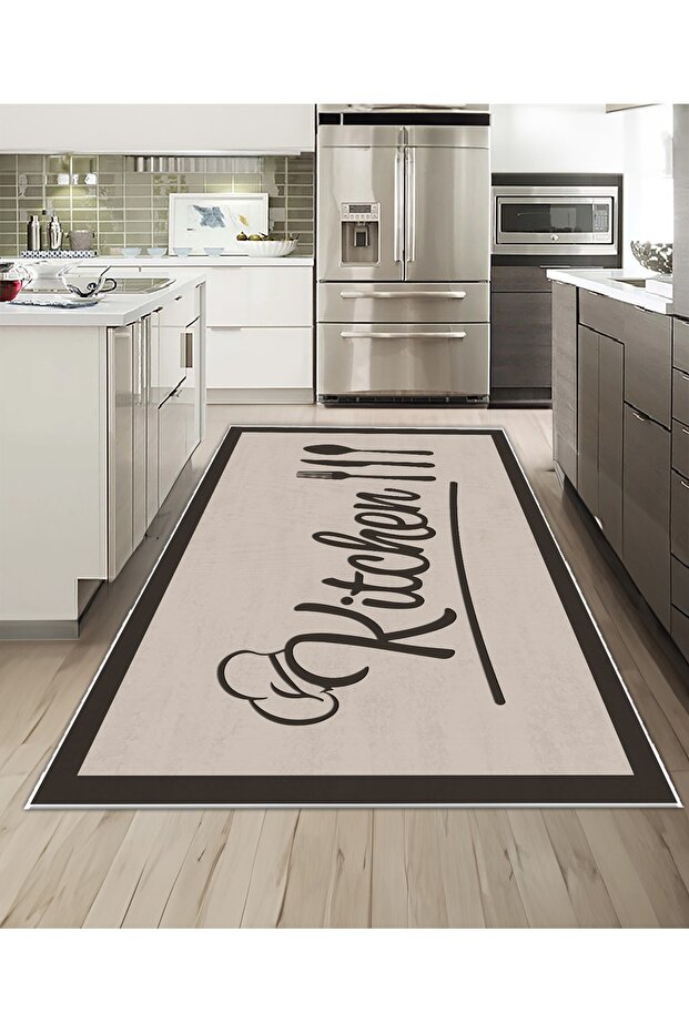 Shine M(244) Mink Fringeless Non-Slip Based Digital Printed Decorative Carpet 60X100