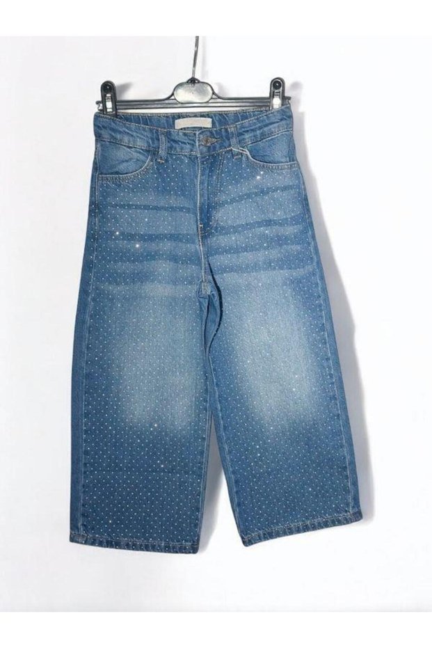 Devojčice Sa kamenčićima široke farmerke