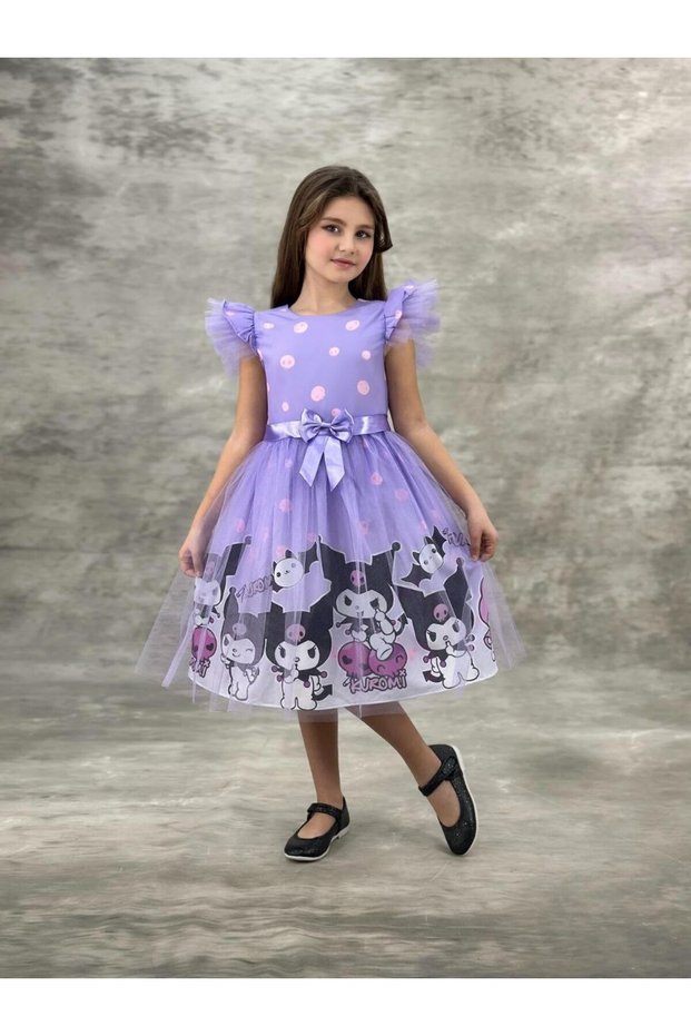 Kuromi Dress for Girls Lilac Color