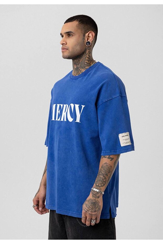 Mercy Baskılı Unisex Oversize Tshirt - 3
